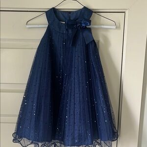 Elegant Navy Blue Kids Dress